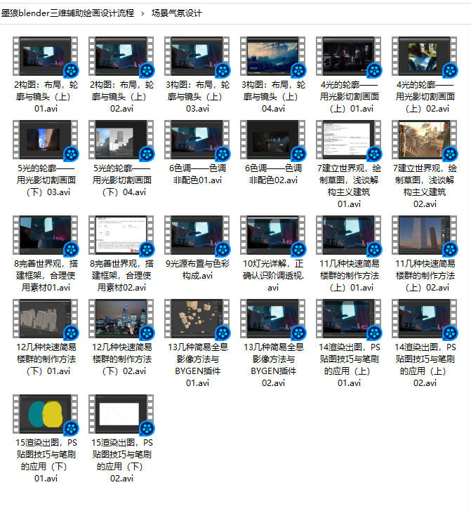 墨狼blender三维辅助绘画设计流程2019年10月
