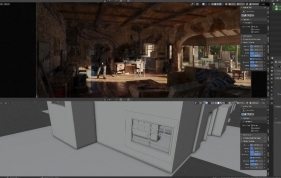 Blender游戏场景室内环境材质渲染教程