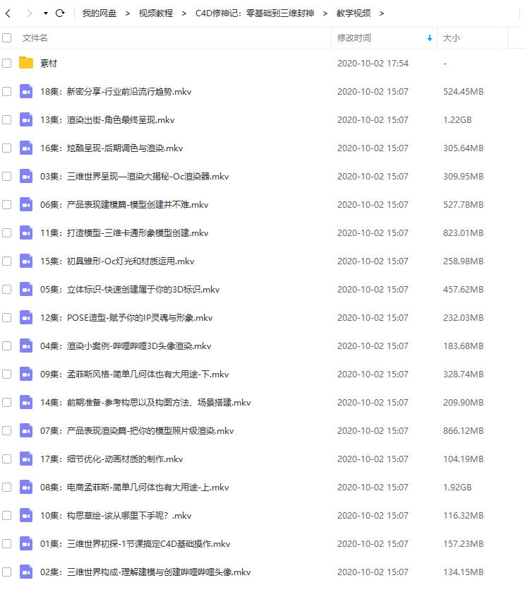 C4D修神记:零基础到三维封神2020年(已完结)