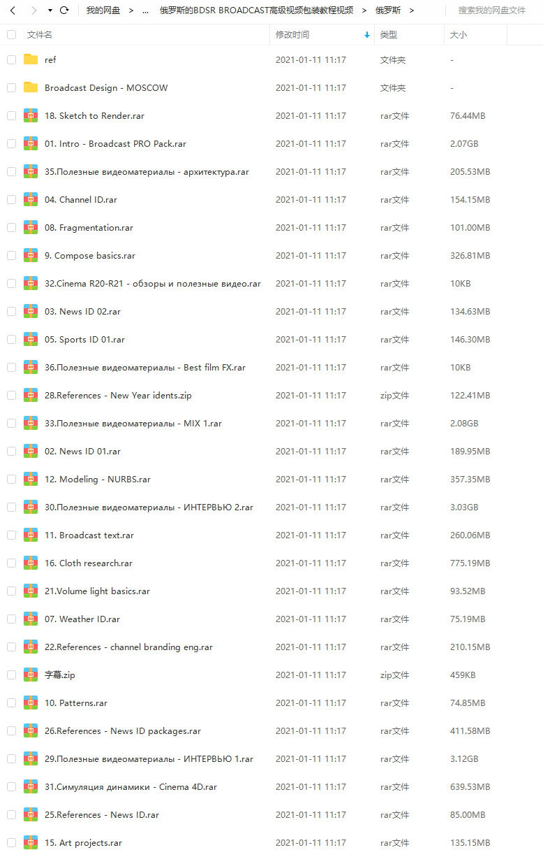 俄罗斯的BDSR BROADCAST高级视频包装C4D教程