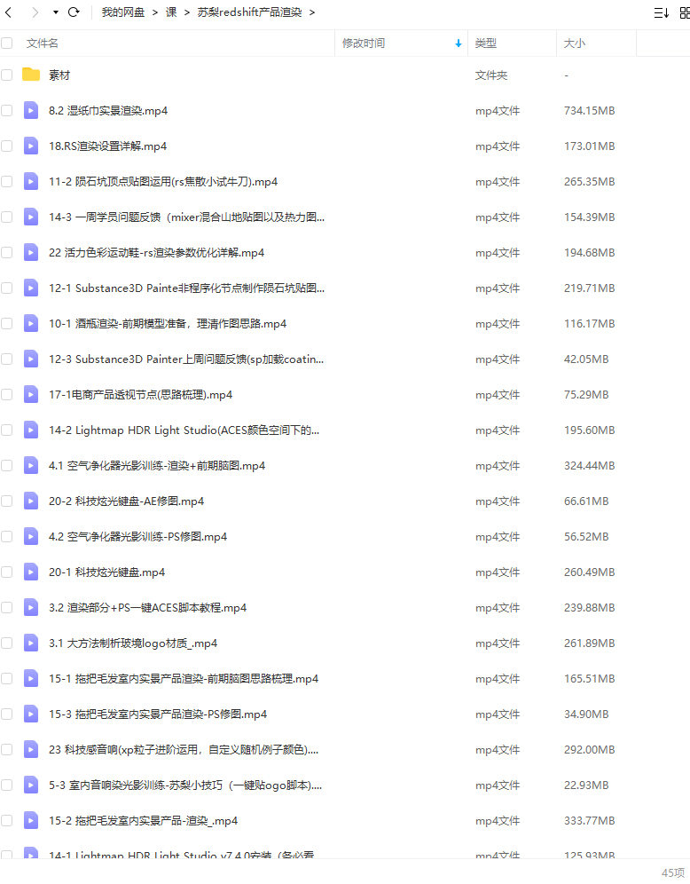 苏梨redsfhit产品渲染案例电商c4d教程2022年