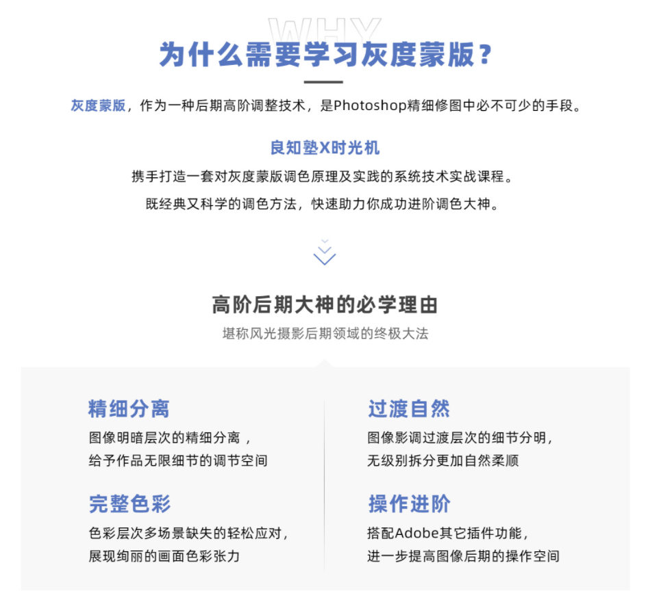 良知塾 摄影后期技法课之灰度蒙版