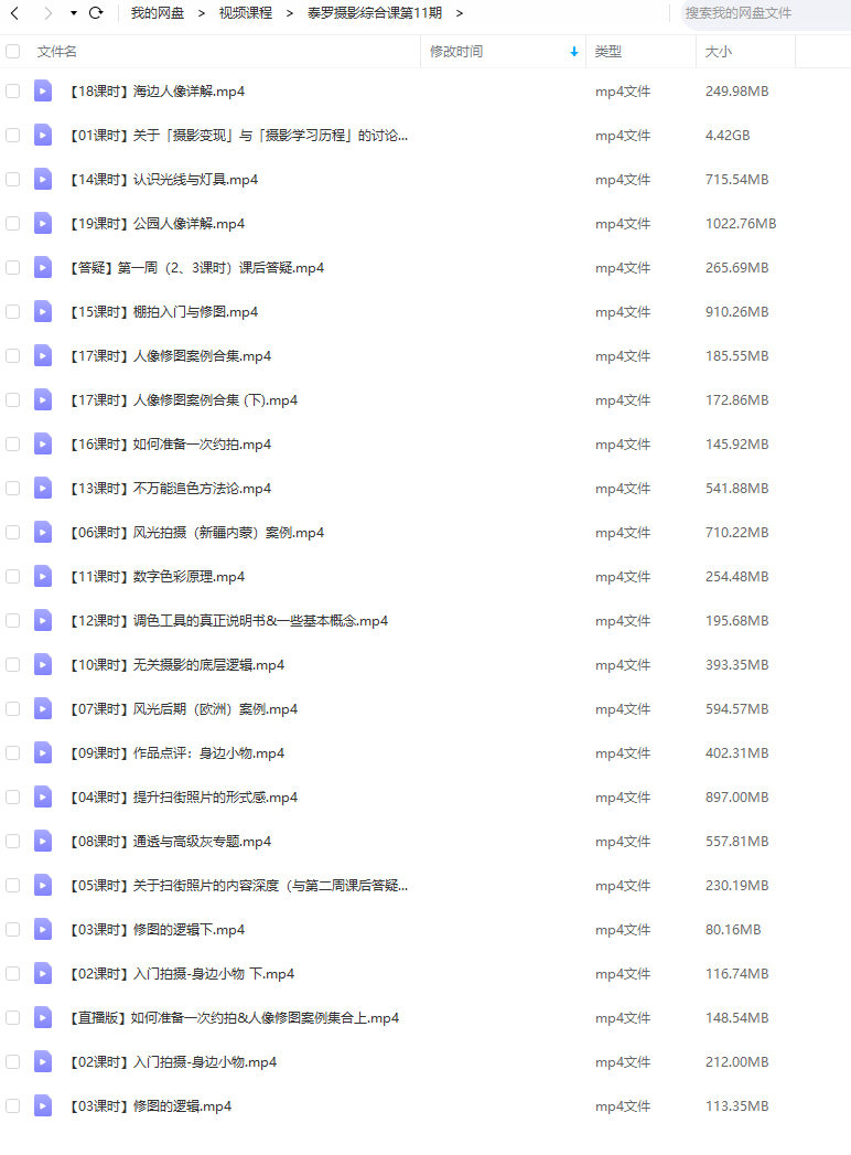 泰罗摄影综合课第11期2021年