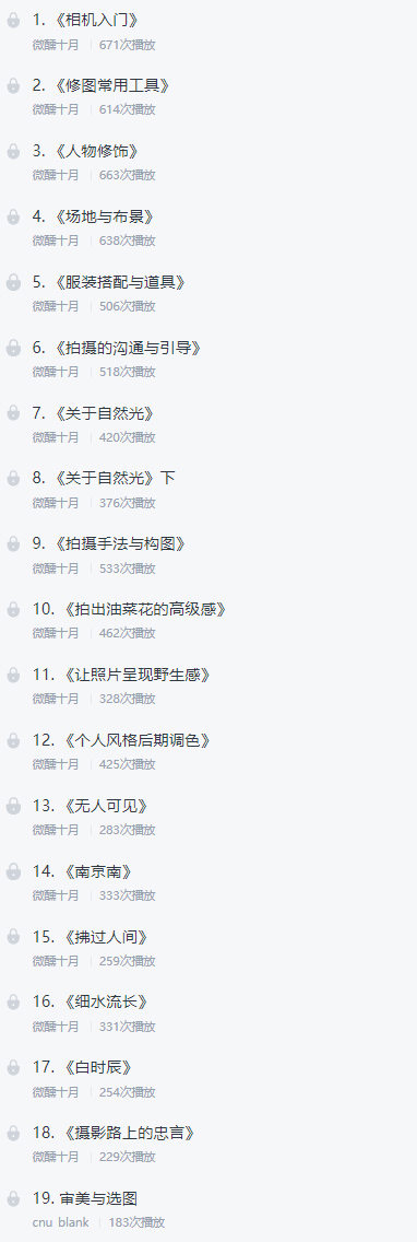 微醺十月摄影班2022年2月结课