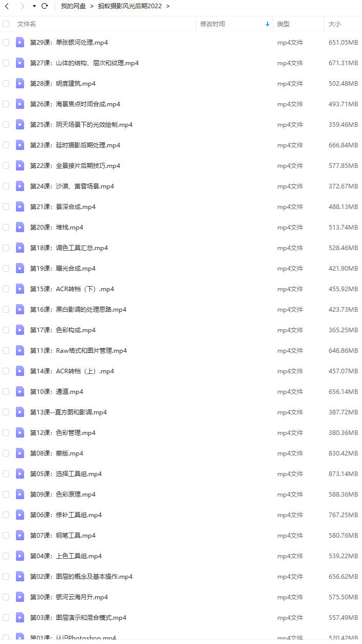 蚂蚁摄影2022年风光摄影后期