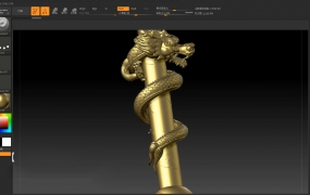ZBrush狂龙工程雕刻高级案例教程