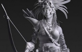 影视人物角色女猎案例教程模型篇