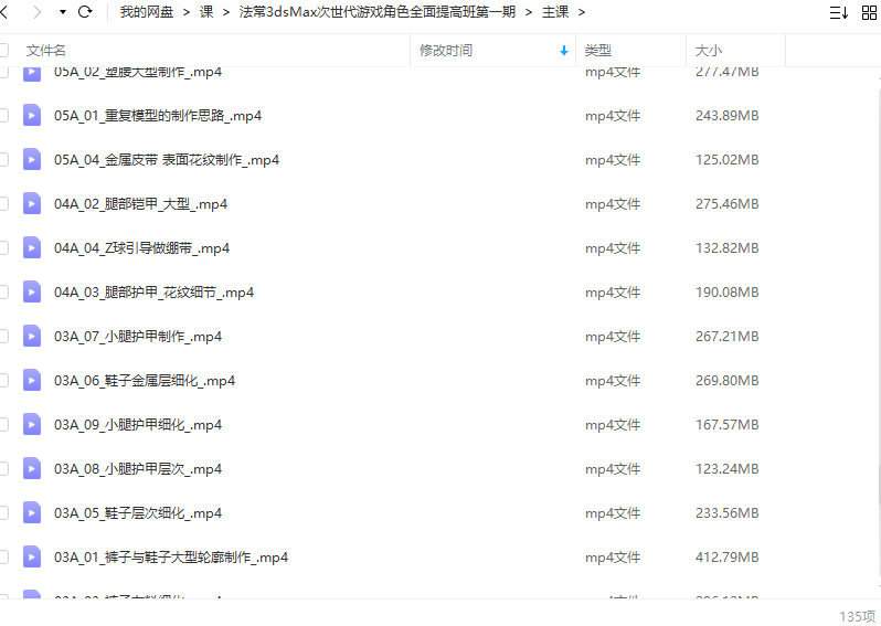 法常3dsMax次世代游戏角色全面提高班第一期