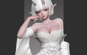 zbrush和服二次元角色案例教学
