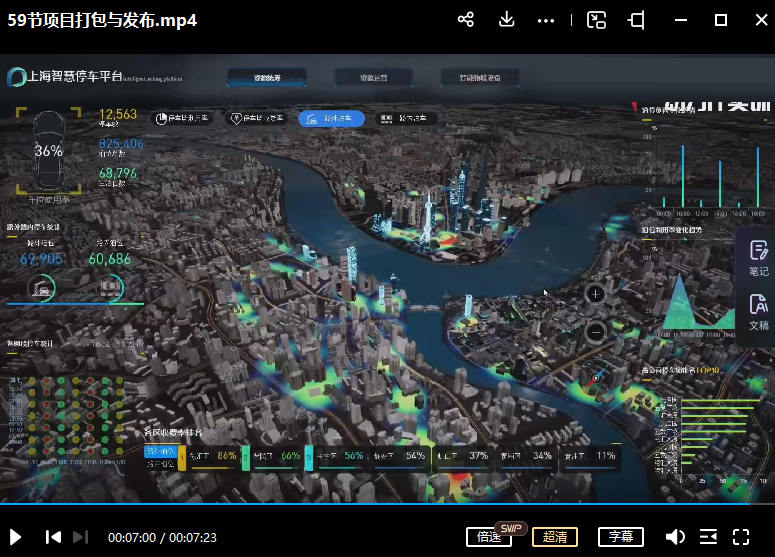 UE4智慧停车数字孪生可视化全能大师版2022