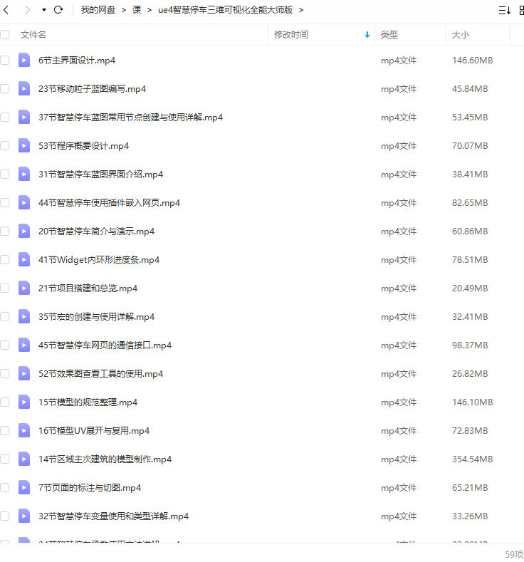 UE4智慧停车数字孪生可视化全能大师版2022