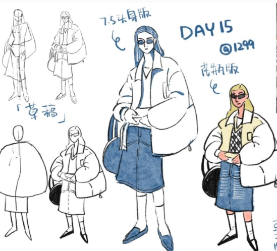 姜一哥老师15期线稿速写团练教程