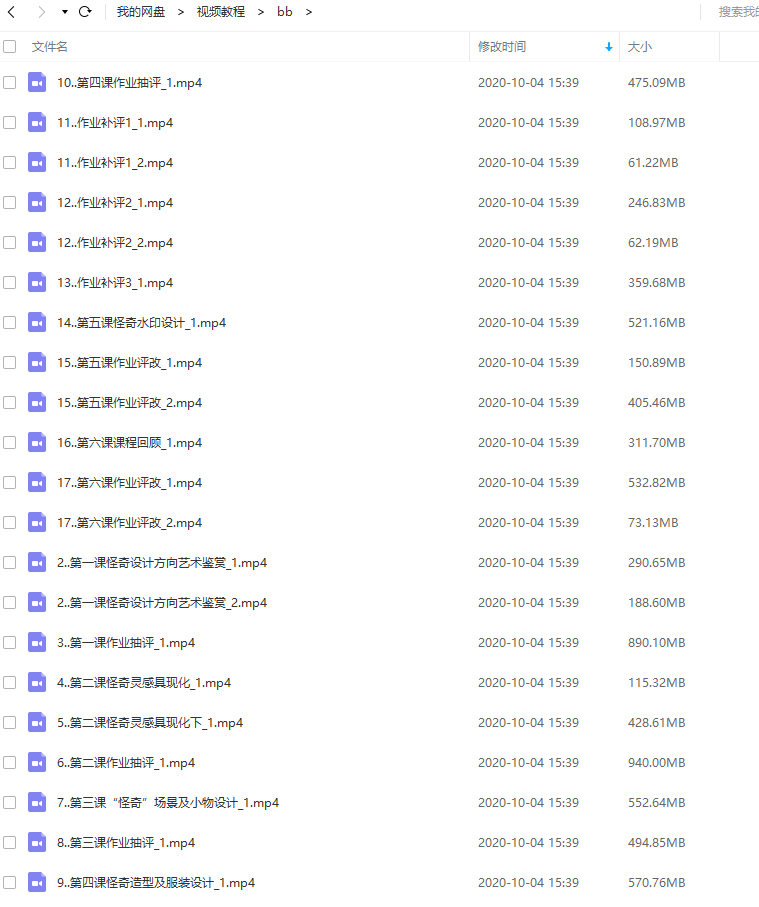 bb钞怪奇角色设计系统班 2020年8月