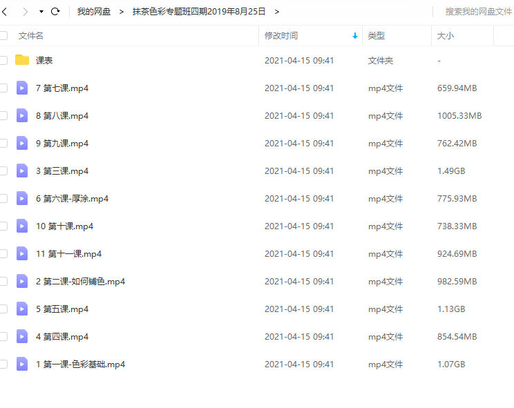 莫那 抹茶色彩专题班第四期2019年8月25日