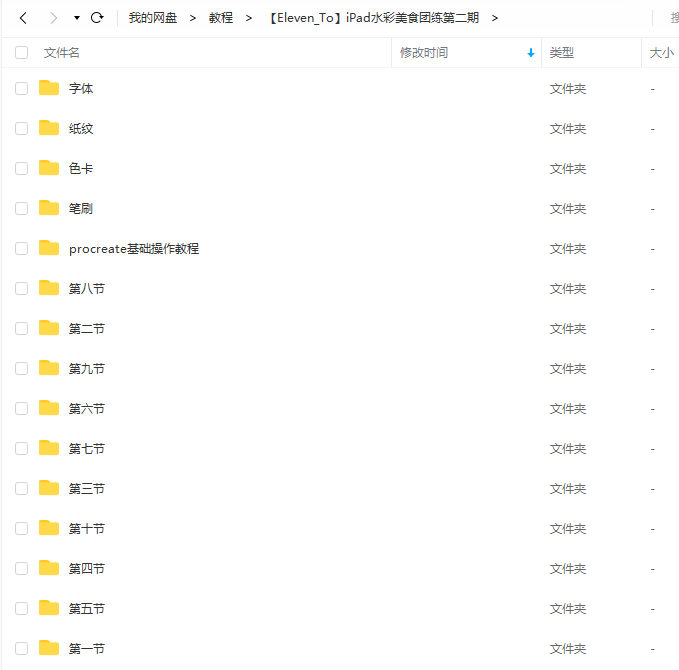 Eleven_To 水彩美食团练第二期2021年3月ipad插画课
