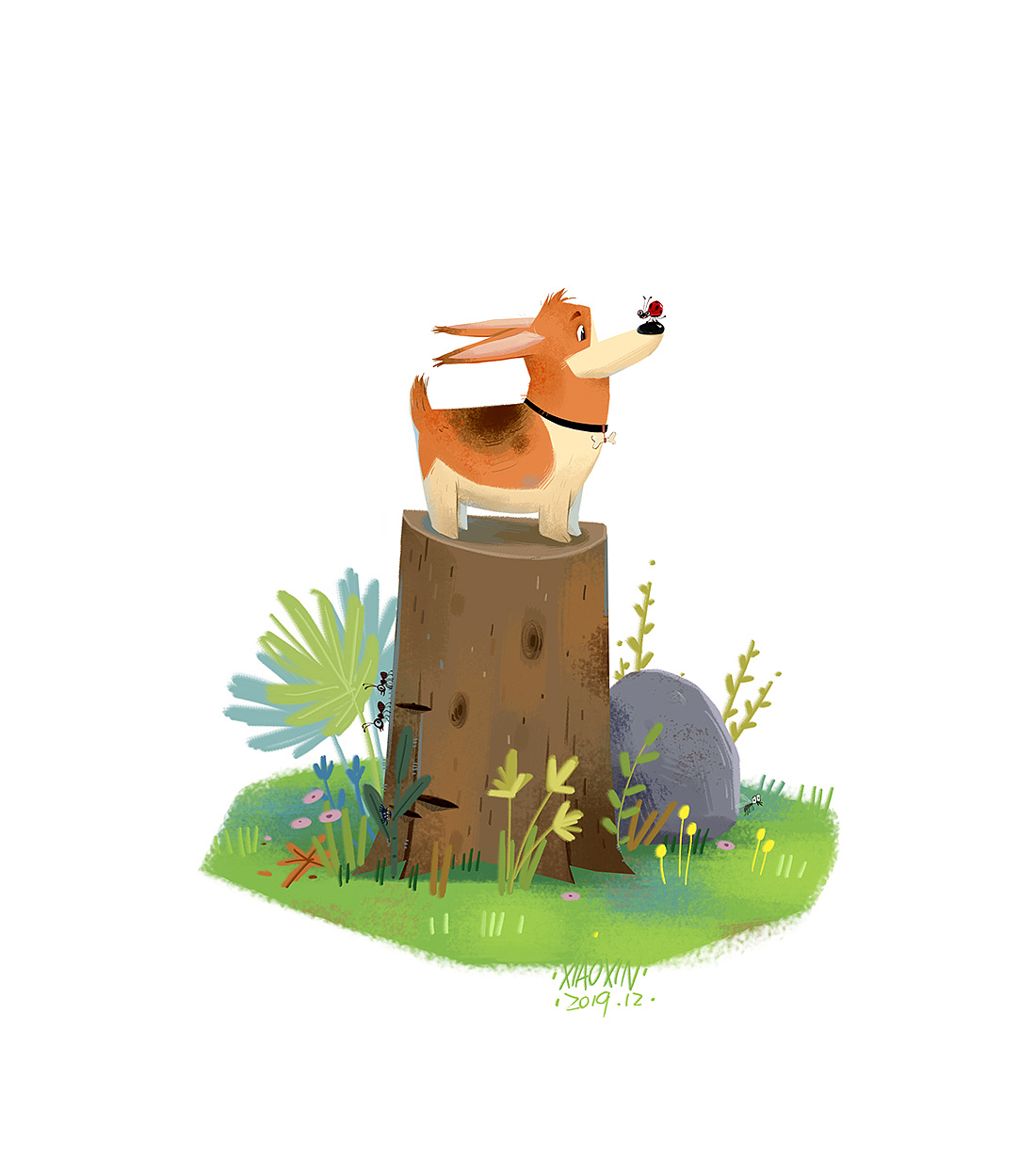 小新儿童插画板绘PS数码平日班10期(有笔刷)