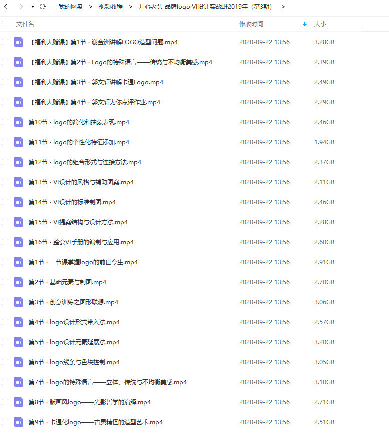 开心老头品牌logo·VI设计实战班2019年(第3期)