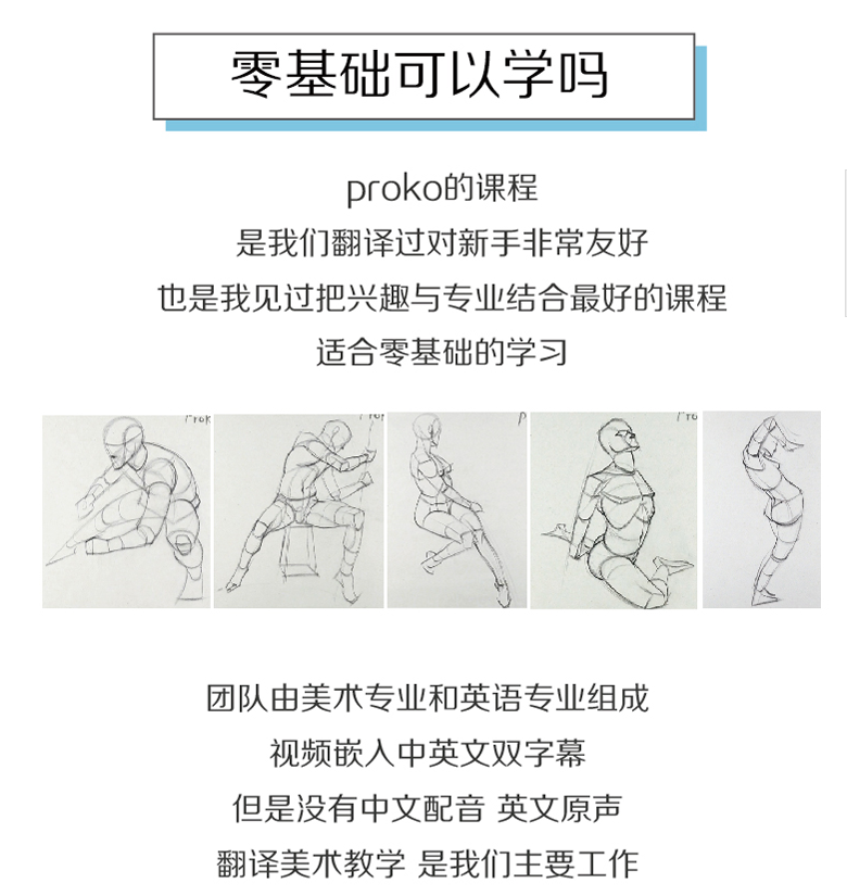 proko人体绘画结构解剖视频高级完整版premium手绘