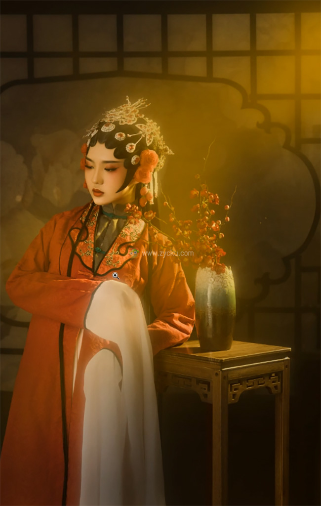 麦子 古风人像工笔画PS后期修图教程2019年