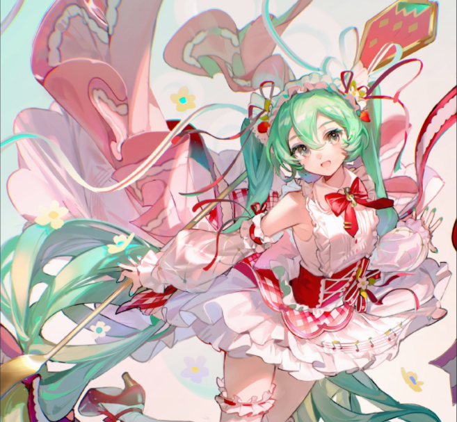 混合可可少女插画与角色设计