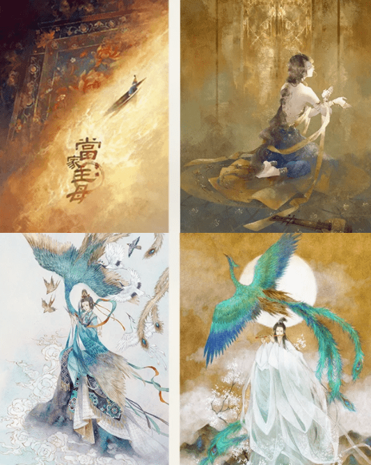 辰露应图马古风国潮第7期商业插画教程