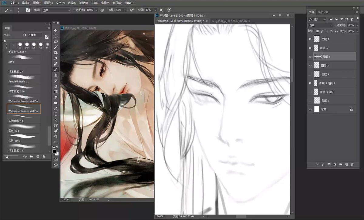 痕迹指尖糖 古风精英插画班第15期2020年