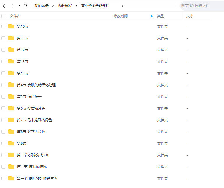 商业修图全能课程