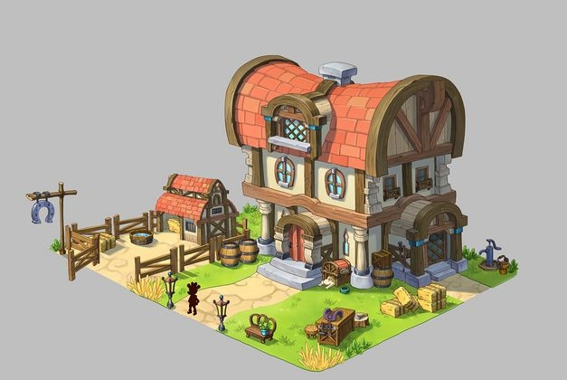 毛巾场景插画设计第四期