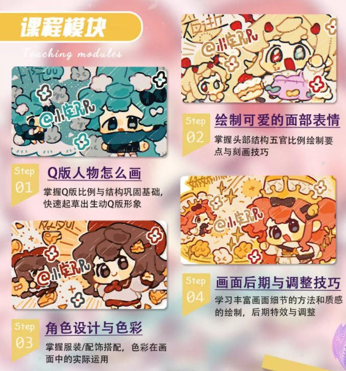小定噗噗可爱Q版人物创作2022年(高清画质无素材)