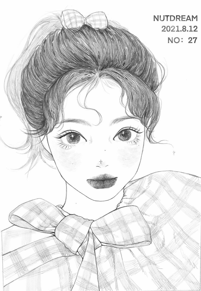 nutdream人像速写ipad插画课2021年8月