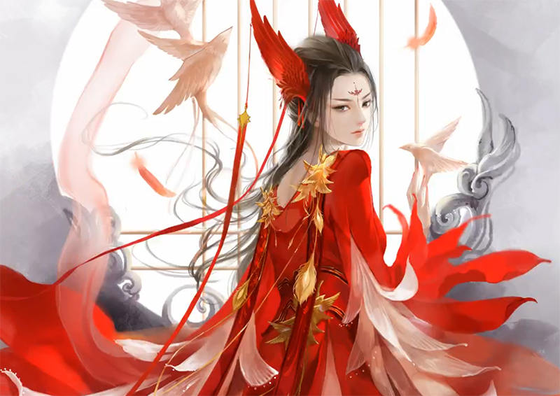 痕迹指尖糖古风插画课 第16期