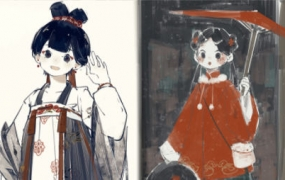 肥大不咕古风水墨人物团练课第1季2022年