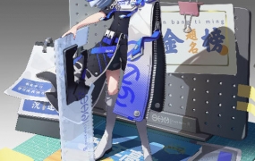 螺旋定则日系二次元角色立绘2022年4月结课