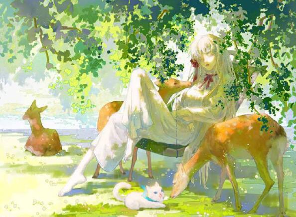 蒸蒸 厚涂色彩光影氛围