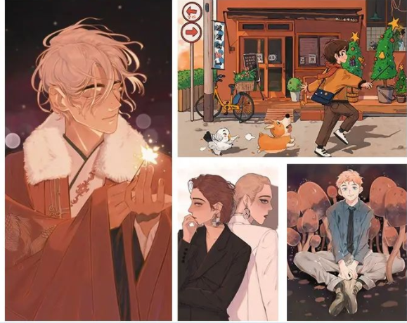 插画喵 啵啵老师ipad韩系人物特训班猪扒饭的啵