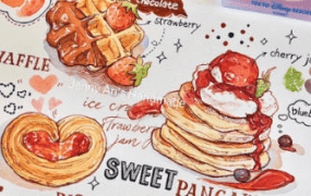 JennyAn2022水彩美食手帐速写