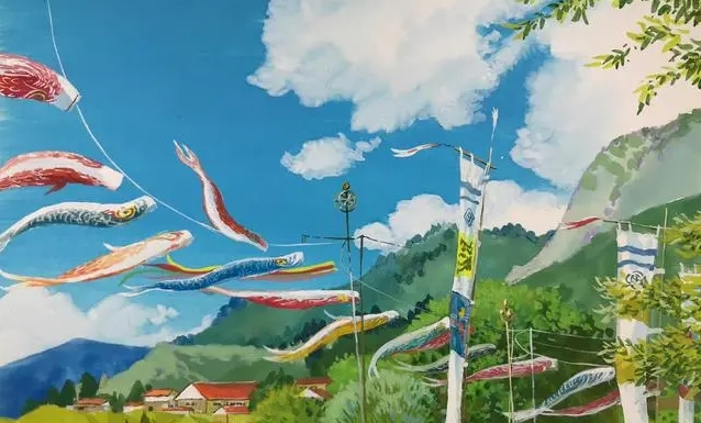 阿妹艺术 近上白映日系不透明水彩风景系统课第一期