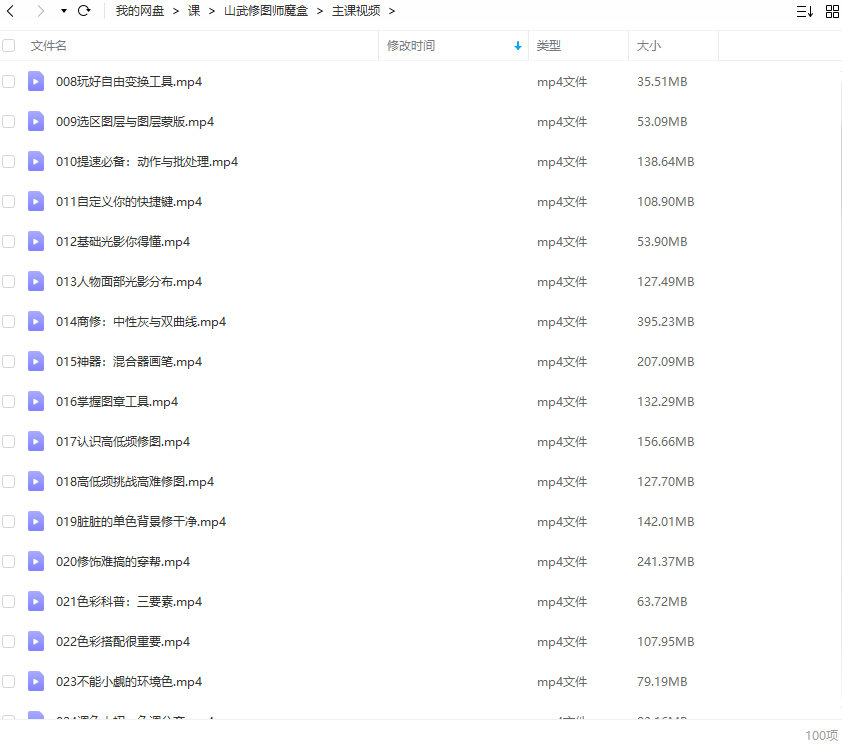 山武修图师魔盒PS后期入门课2021年12月