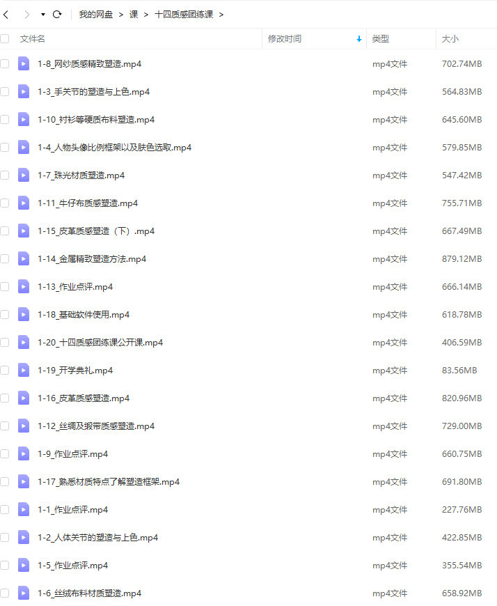 十四酱哟材质塑造团练课2023年