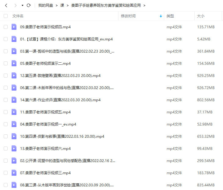 贵图子手绘素养班:东方美学鉴赏和绘画应用2022年