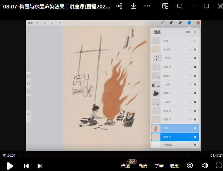 鲸字号老墨iPad手绘感插画第2期2023年