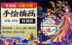 阿角零基础手绘插画特训班2022年2月结课