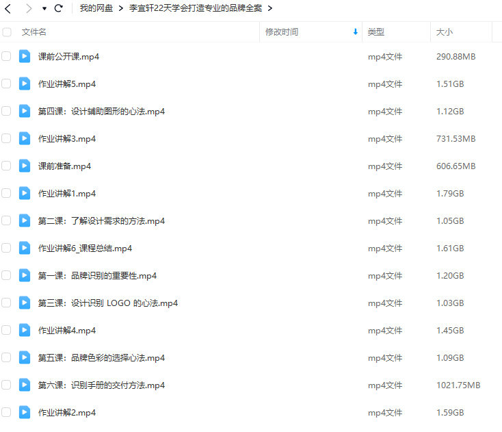 李宜轩22天学会打造专业的品牌全案2022年9月结课
