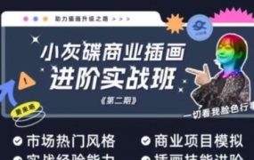 小灰碟商业插画进阶实战班第2期2023年