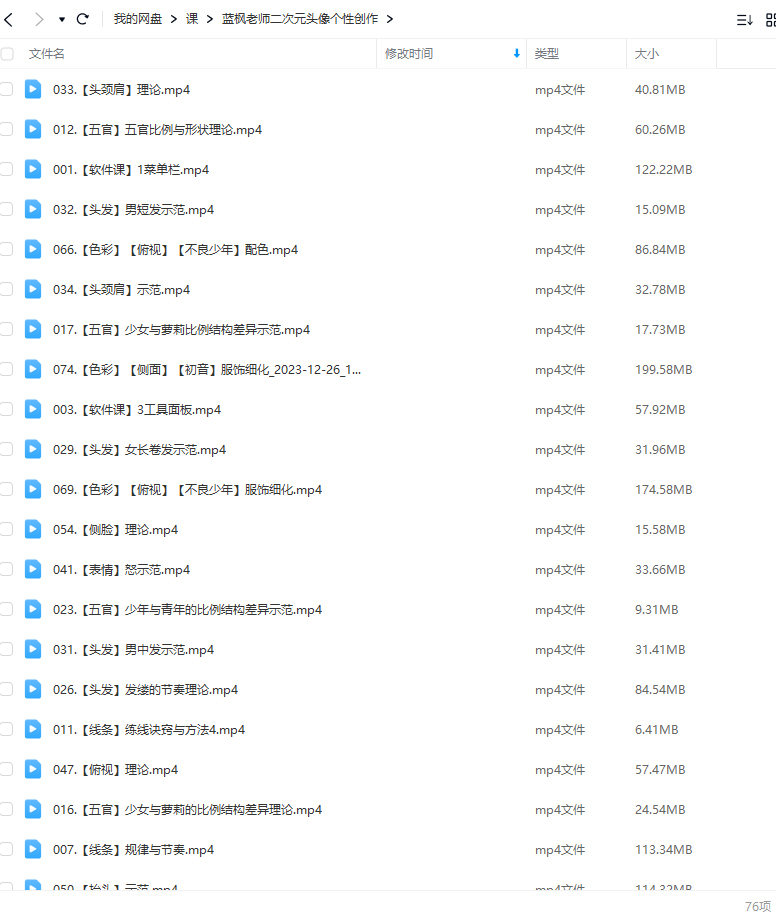 蓝枫二次元头像个性创作2023