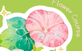 昭春落日iPad水彩花卉课2023年