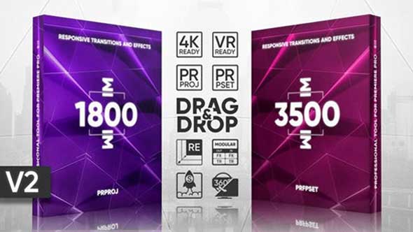 PR预设模板-5000+扭曲模糊冲击移动切割视频转场