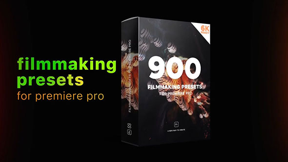 PR预设模板-900组文字标题场景片头视频调色转场