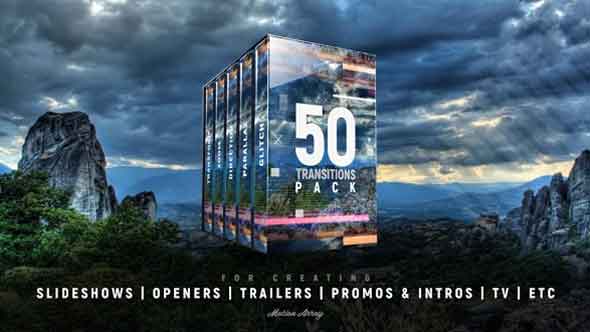 50组几何形状,毛刺效果,划痕,粒子漏光转场