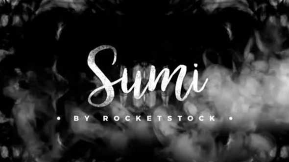 64个水墨散开晕染转场合成动画素材